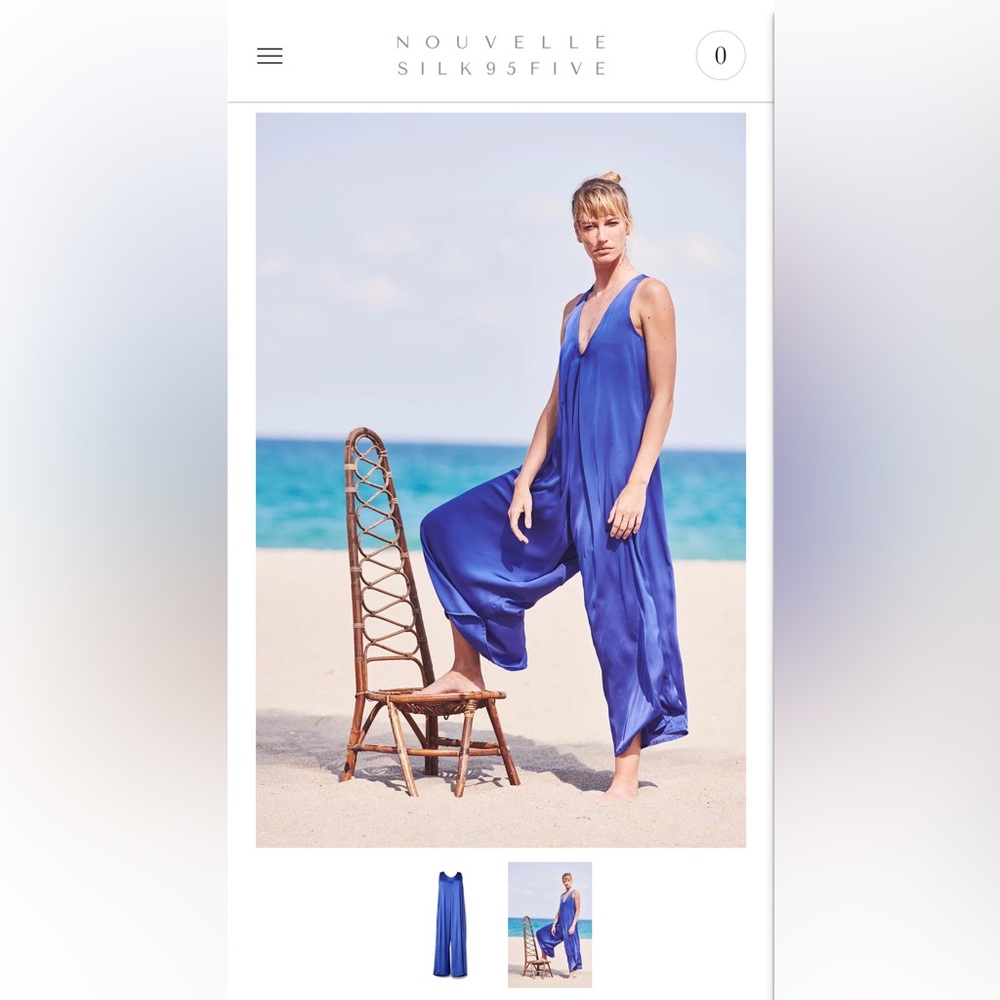 NOUVELLE
SILK95 FIVE one-piece cobalt blue